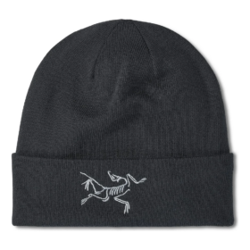 Berretto con uccello ricamato "Black"
