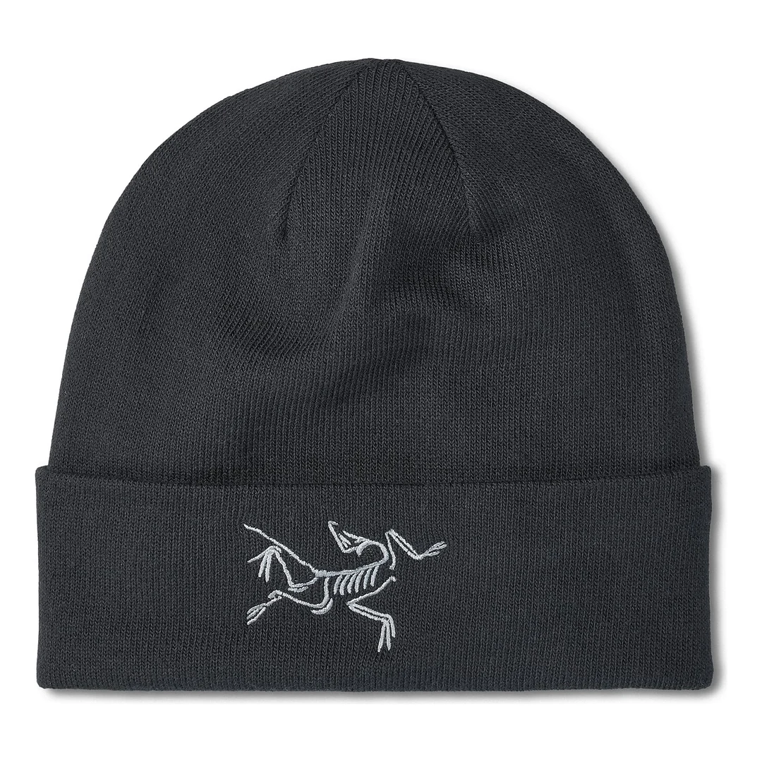 Berretto con uccello ricamato "Black"
