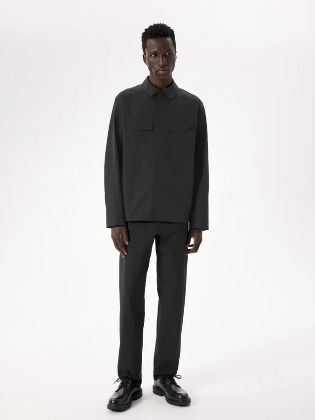 Camicia da campo a maniche lunghe da uomo