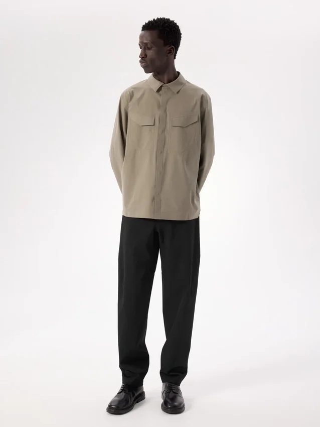 Camicia da campo a maniche lunghe da uomo
