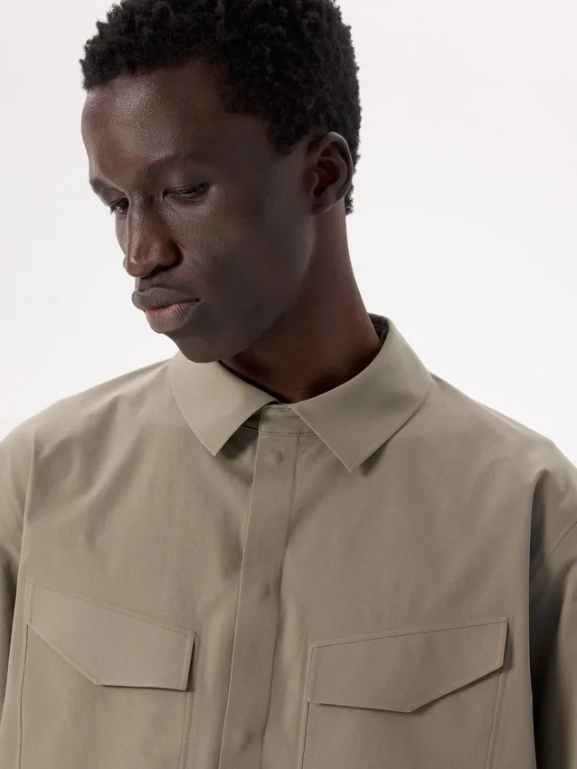 Camicia da campo a maniche lunghe da uomo