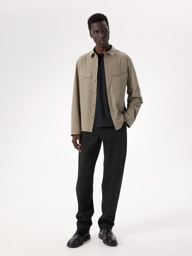 Camicia da campo a maniche lunghe da uomo