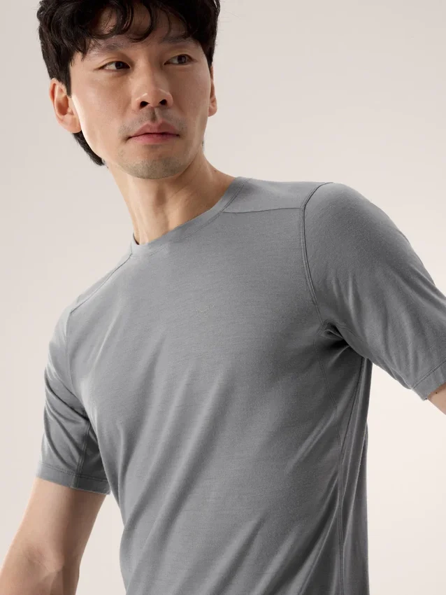 Camicia da uomo Ionia in lana merino SS