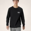 Camicia da uomo Kragg SL in cotone con motivo a uccelli a maniche lunghe