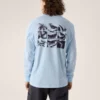 Camicia da uomo Kragg SL in cotone con motivo a uccelli a maniche lunghe