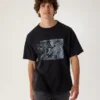 Camicia Kragg Lithographica in cotone SS da uomo