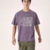 Camicia Kragg Lithographica in cotone SS da uomo