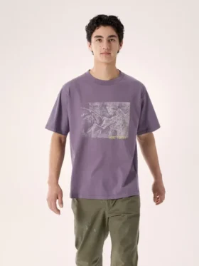 Camicia Kragg Lithographica in cotone SS da uomo
