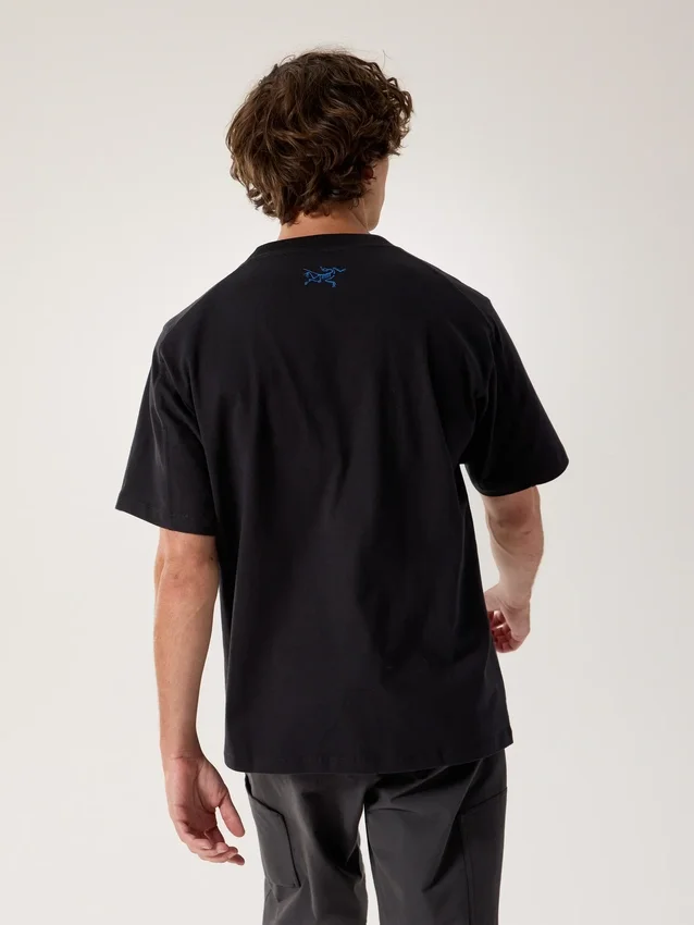 Camicia Kragg Lithographica in cotone SS da uomo