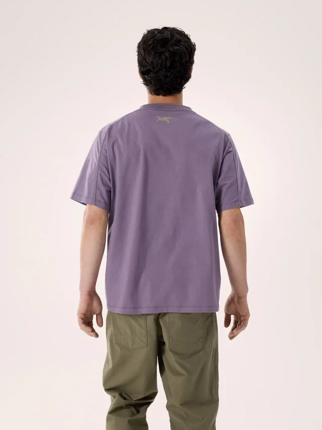 Camicia Kragg Lithographica in cotone SS da uomo