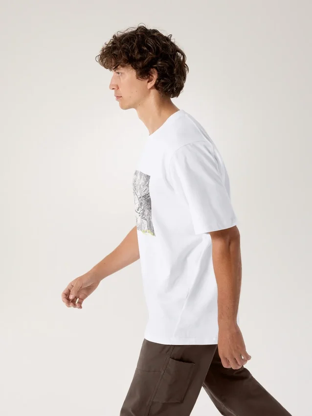 Camicia Kragg Lithographica in cotone SS da uomo