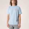 Camicia Kragg SL in cotone con stampa “Bird Word” a maniche corte da uomo