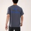 Camicia Kragg SL in cotone con stampa “Bird Word” a maniche corte da uomo
