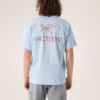 Camicia Kragg SL in cotone con stampa “Bird Word” a maniche corte da uomo