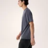 Camicia Kragg SL in cotone con stampa “Bird Word” a maniche corte da uomo