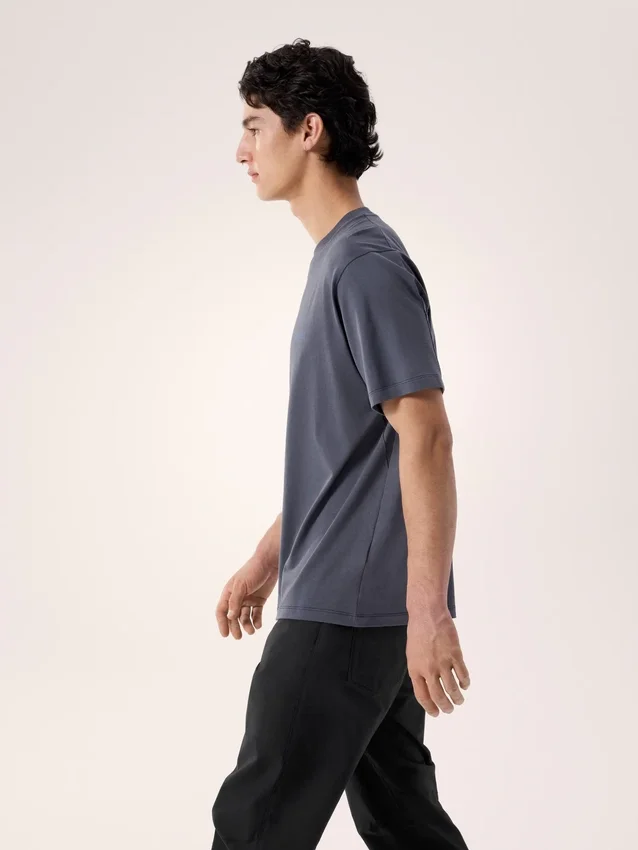 Camicia Kragg SL in cotone con stampa “Bird Word” a maniche corte da uomo