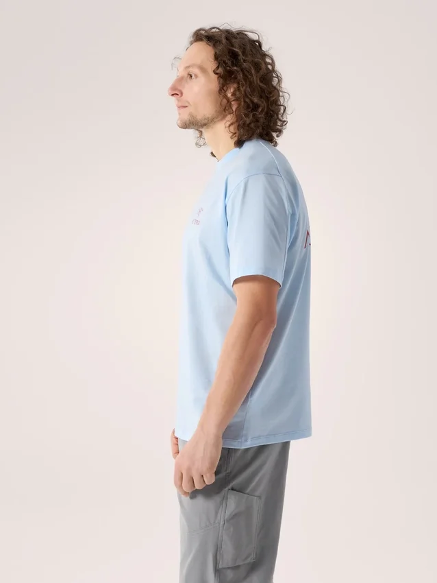 Camicia Kragg SL in cotone con stampa “Bird Word” a maniche corte da uomo