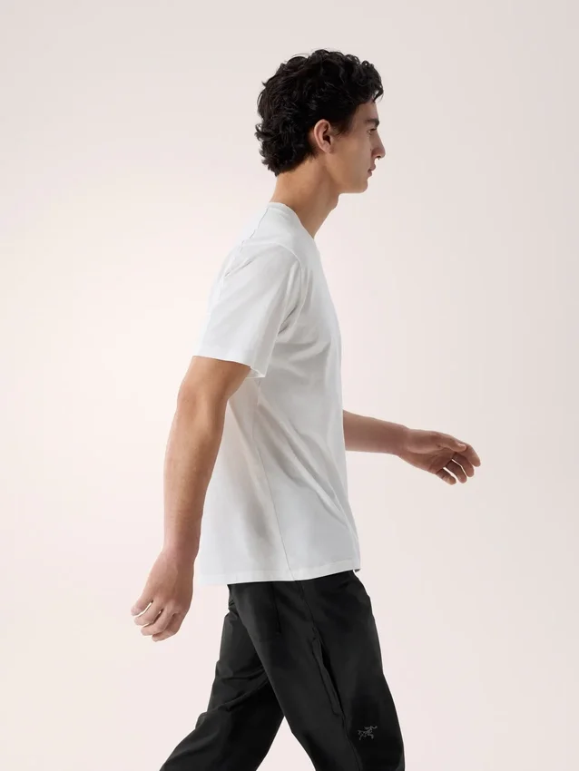 Camicia Kragg SL in cotone con stampa “Bird Word” a maniche corte da uomo