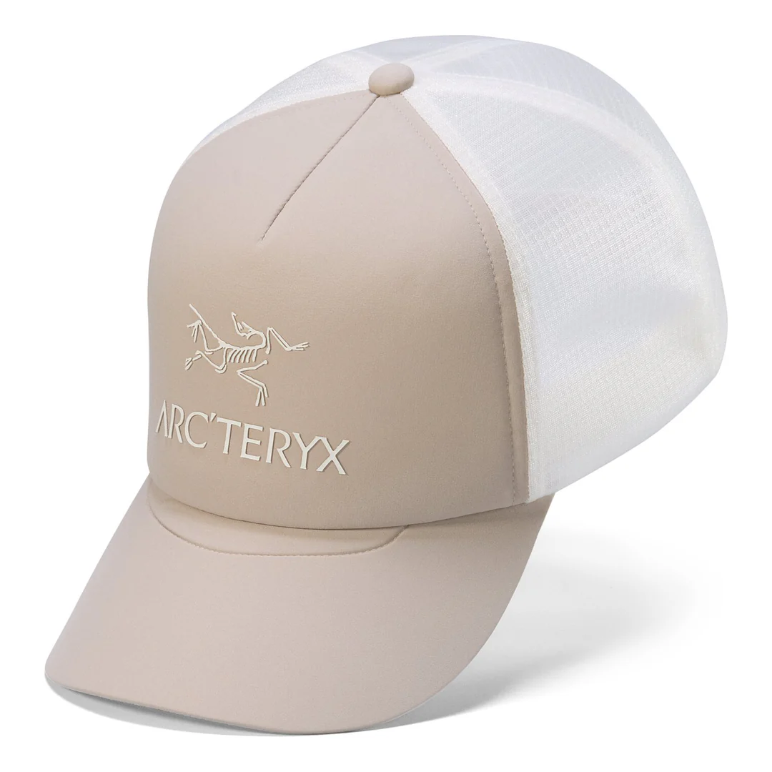 Cappellino da camionista Bird Word Curved "Natural White"