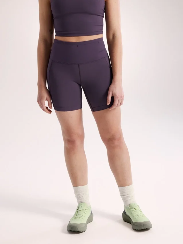 Essent Pantaloncini utility a vita alta da donna, 6"