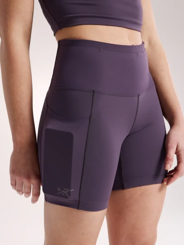 Essent Pantaloncini utility a vita alta da donna, 6"