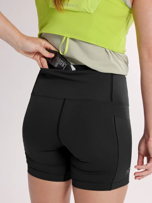 Essent Pantaloncini utility a vita alta da donna, 6"