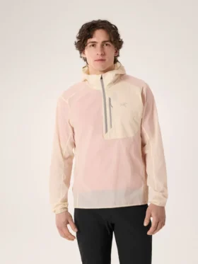 Felpa con cappuccio e mezza zip Ossa da uomo