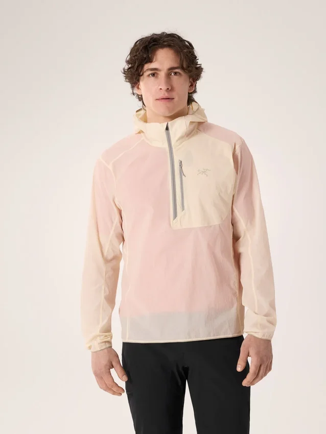 Felpa con cappuccio e mezza zip Ossa da uomo