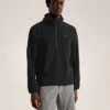 Felpa con cappuccio e mezza zip Ossa da uomo