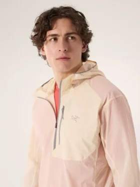 Felpa con cappuccio e mezza zip Ossa da uomo