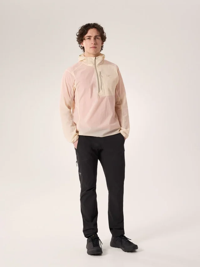 Felpa con cappuccio e mezza zip Ossa da uomo