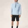 Felpa con cappuccio e mezza zip Ossa da uomo