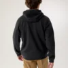 Felpa con cappuccio e zip integrale Emblem da uomo