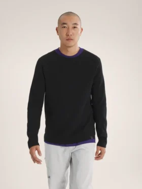 Maglia a girocollo da uomo Hallam in lana merino