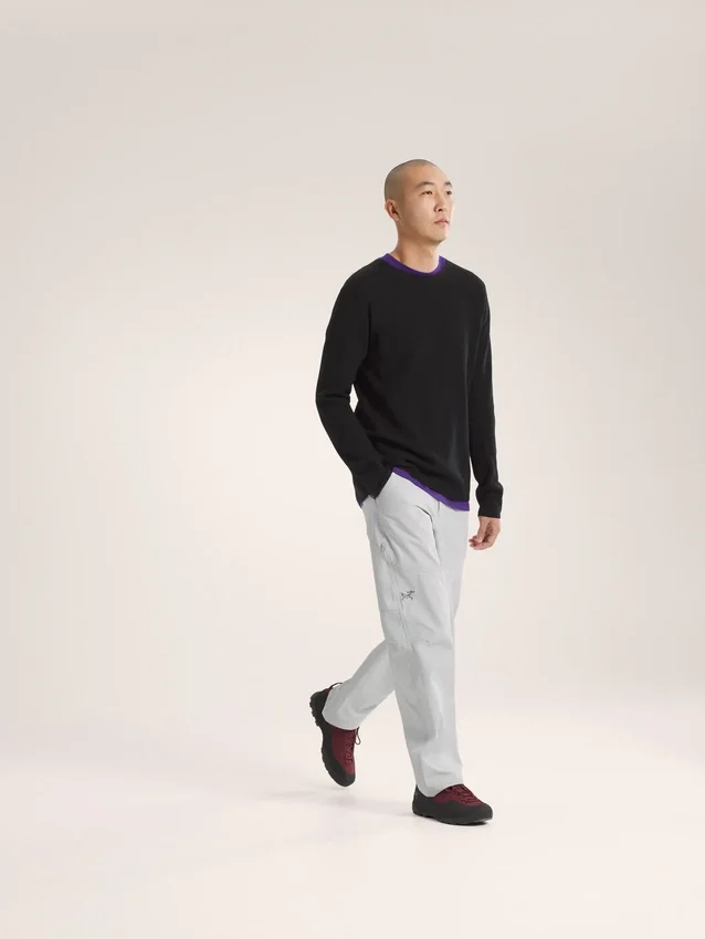 Maglia a girocollo da uomo Hallam in lana merino