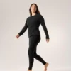 Maglia a maniche lunghe da donna Satoro in lana merino con collo a giro