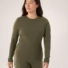 Maglia a maniche lunghe da donna Satoro in lana merino con collo a giro