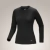 Maglia a maniche lunghe da donna Satoro in lana merino con collo a giro