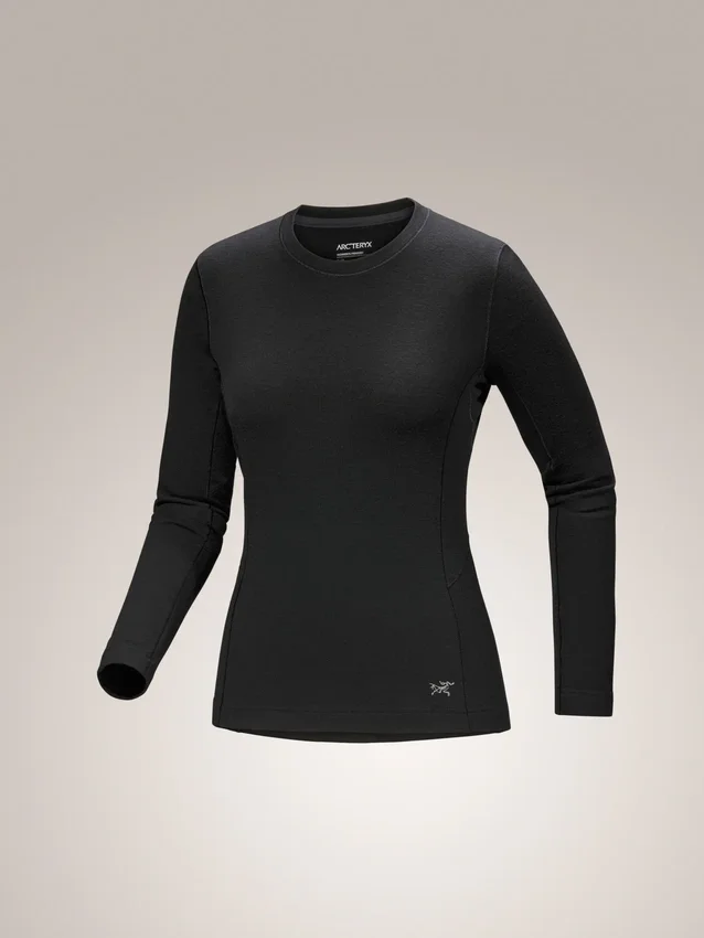 Maglia a maniche lunghe da donna Satoro in lana merino con collo a giro