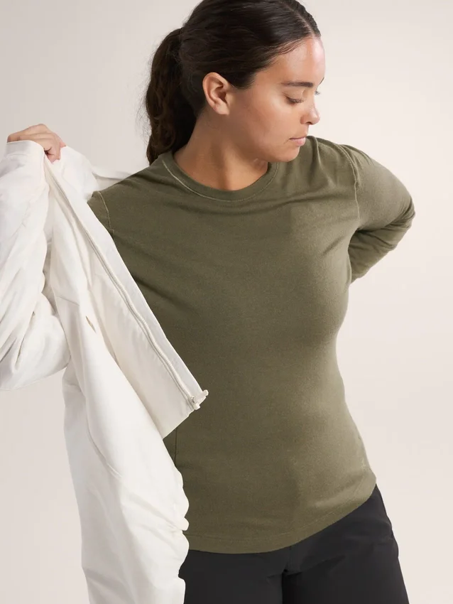 Maglia a maniche lunghe da donna Satoro in lana merino con collo a giro