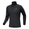 Maglia con collo a zip Rho LT "Black"