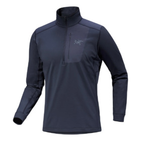 Maglia con collo a zip Rho LT "Blue"