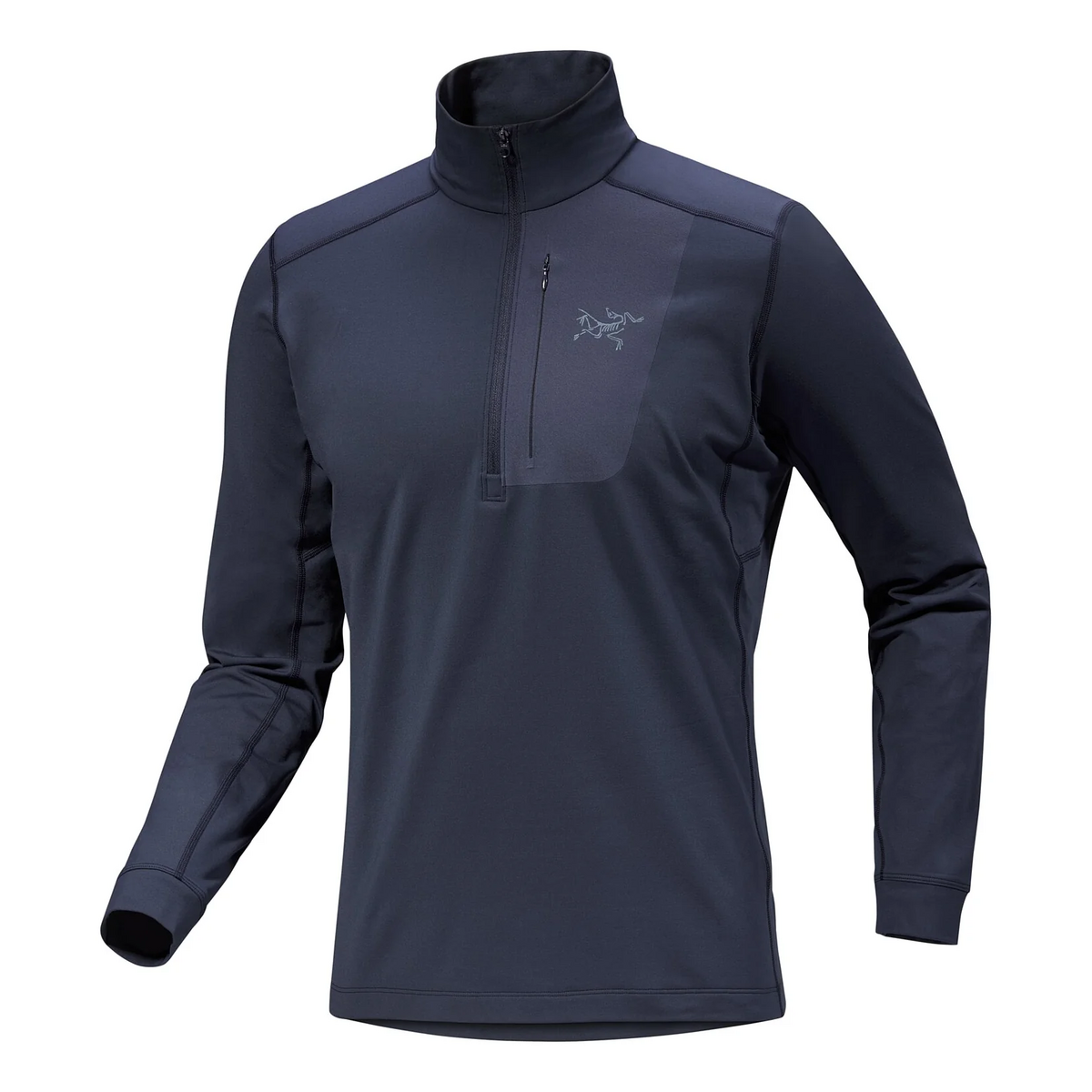 Maglia con collo a zip Rho LT "Blue"