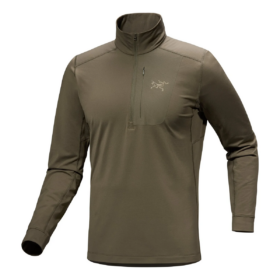 Maglia con collo a zip Rho LT "Verde"