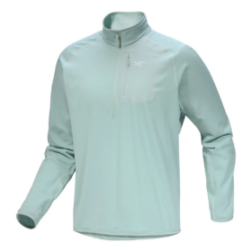 Maglia Delta con collo a zip 1/2 "Green"