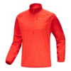 Maglia Delta con collo a zip 1/2 "Rosso"