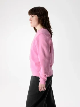 Maglia in pile Emblem Crew da donna