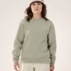 Maglia in pile Emblem Crew da donna