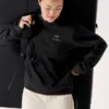 Maglia in pile Emblem Crew da donna