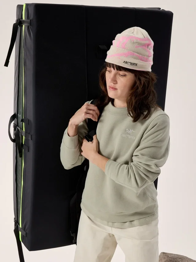 Maglia in pile Emblem Crew da donna